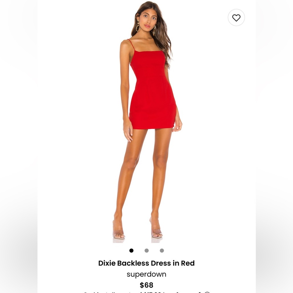 New with Tags (NWT) - superdown Dixie Backless Dress, Size: Medium